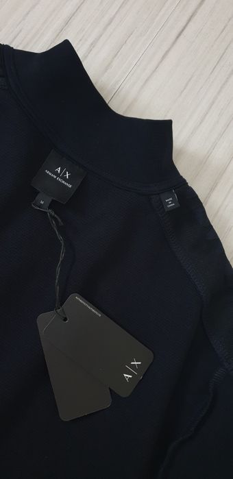 Armani Exchange Full Zip Cotton Knit M / L НОВО ОРИГИНАЛ Мъжко Горнище