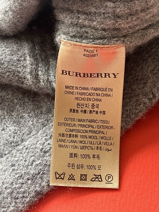 BURBERRY  LONDON : Дамски пуловер-поло 100% вълна М / Оригинал