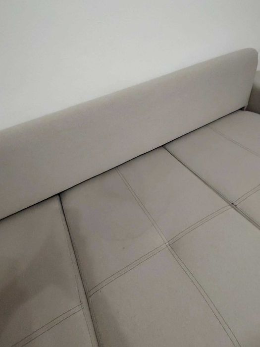 Canapea extensibila de dormit, culoare Gri, 3 perne, fara transport