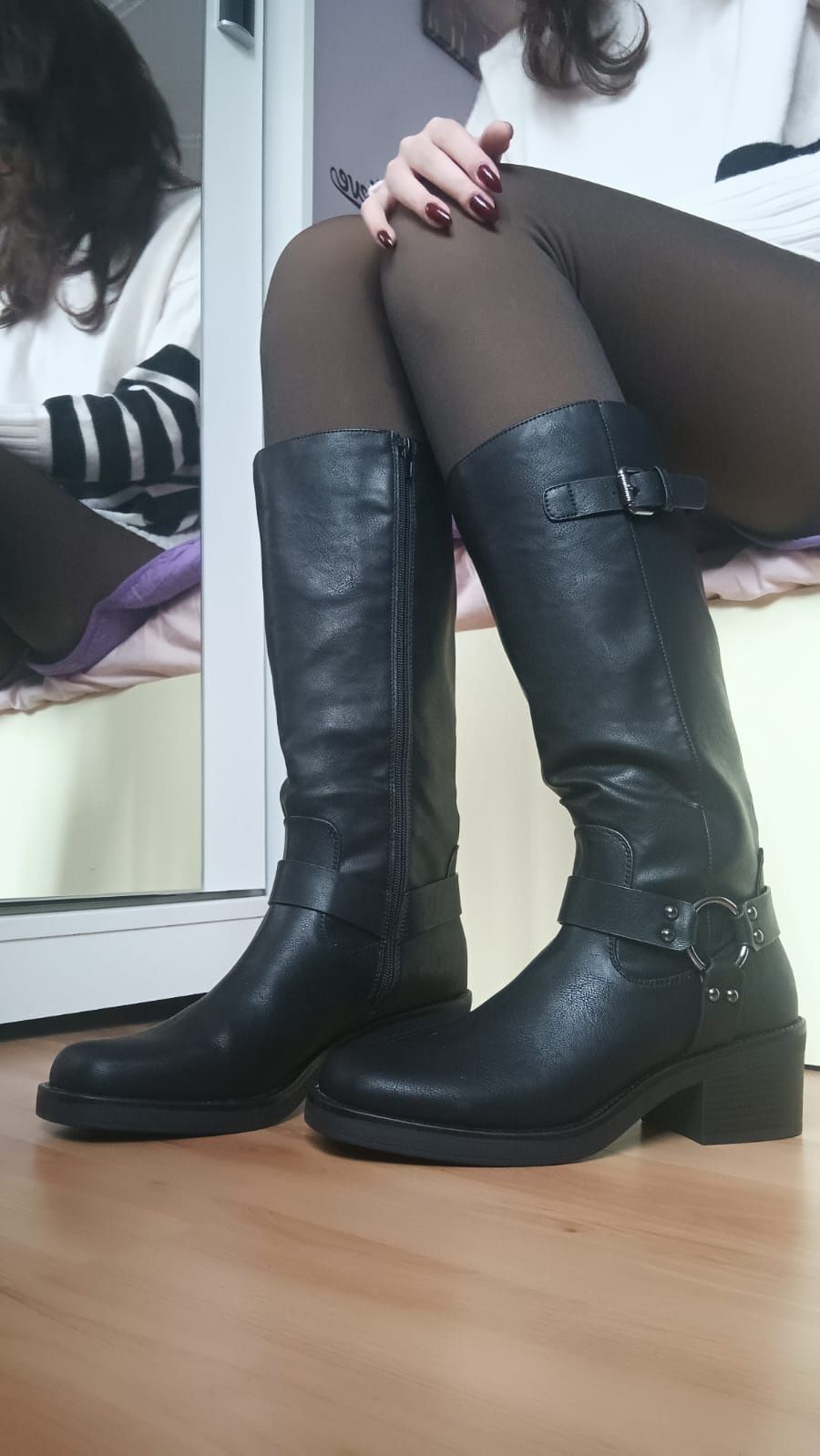 Biker boots Mia & Jo mărimea 42