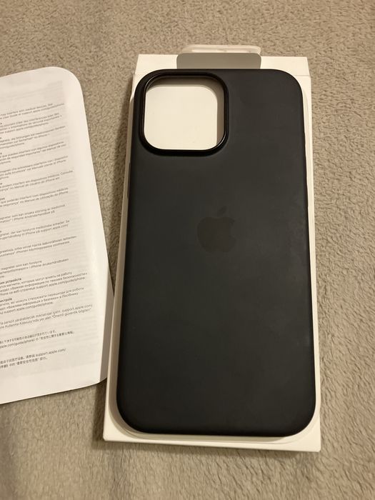 Husa silicon Iphone 16 Pro Max originala culoare neagra MagSafe