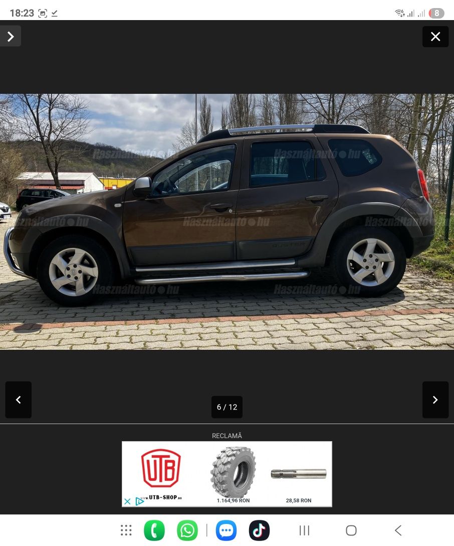 Vând Dacia Duster 4X4 Exception