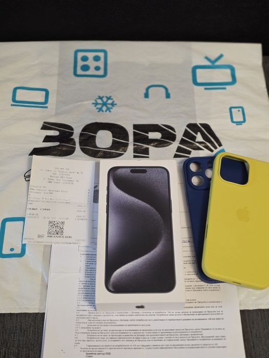 КАТО НОВ 256GB iPhone 15 Pro Max Гаранция Зора 2025г. Blue / Син