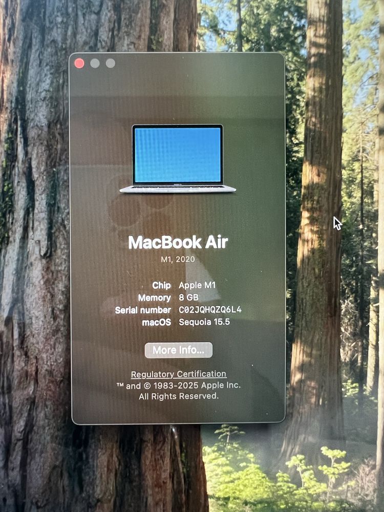 Macbook air 2020 M1 процесор