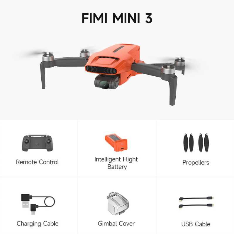 Промоция Fimi MINI 3 с 1/2 инч 48Mp сензор и обхват 9 км, радио връзка