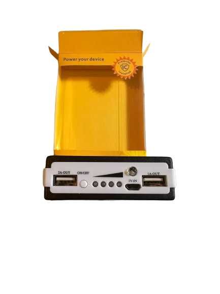 Baterie Externa Solara, 20.000 mAh, 2 x USB, Powerbank