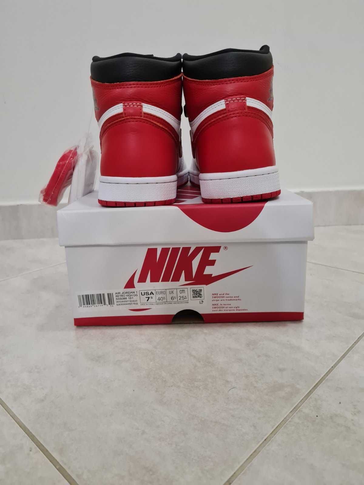 Jordan 1 high heritage 40.5