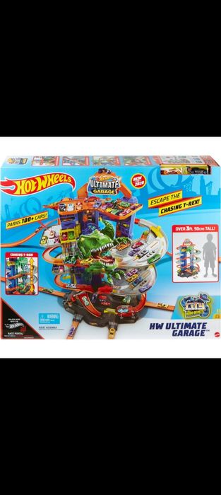 Hot wheels невообразимый гараж с тирексом, Хот вилс