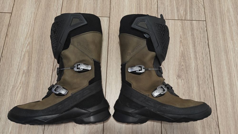 Cizme Moto Marimea 42 Dainese Seeker Gore-tex - Black/army-green
