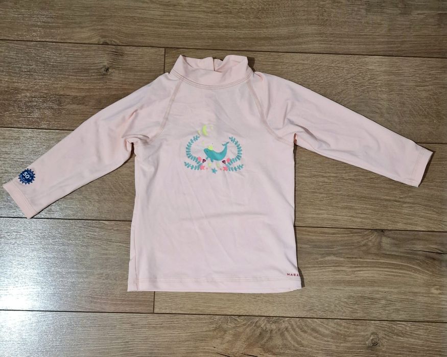 Bluza și pantaloni SPF 50 Nabaiji Decathlon fetițe mărime 4-5 ani