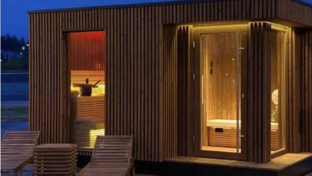 Spa exterior sauna!