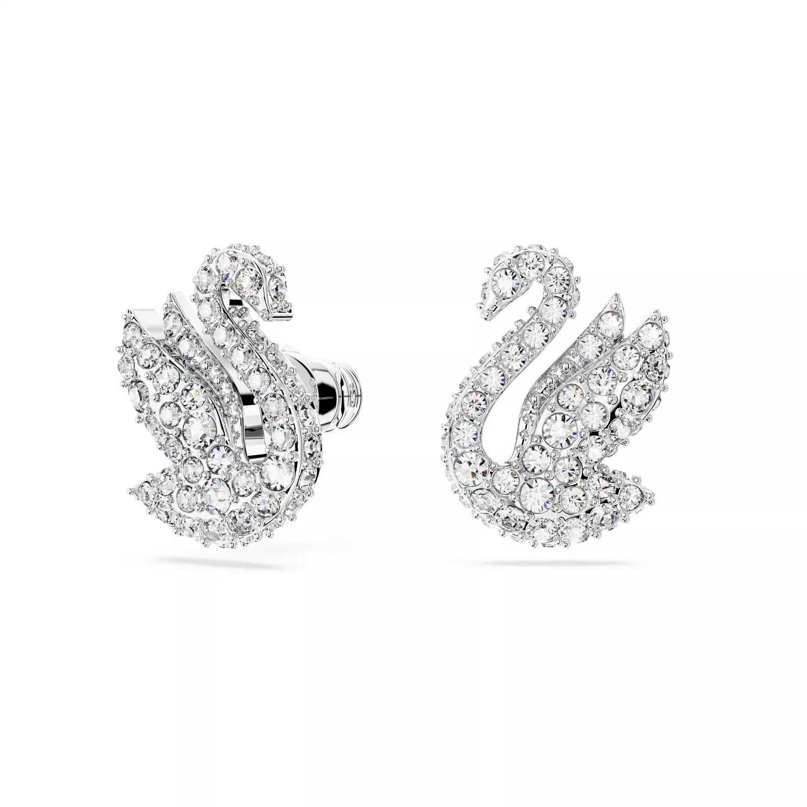 Обеци Swarovski / Сваровски - Лебед
