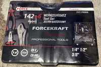 Набор инструментов Forcekraft 142+6 предметов 1/4''3/8''1/2''(6-гран.)