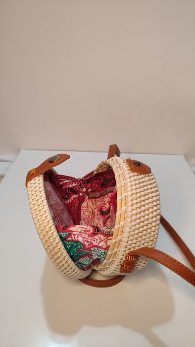 Geantă handmade Gave Lux alb fildeș