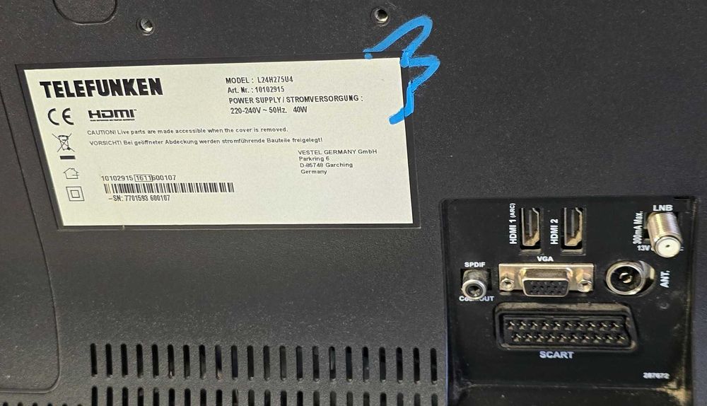 Televizor led Telefunken L24H275U4 24 inch impecabil