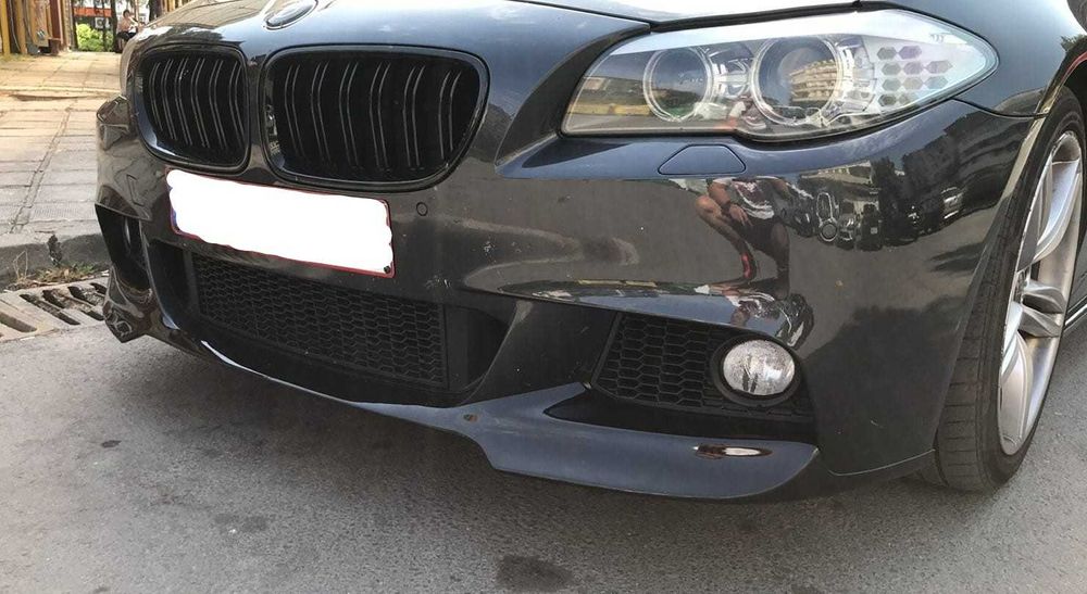 преден лип спойлер за бмв ф10 ф11 / нож / bmw f10 f11 lip spoiler
