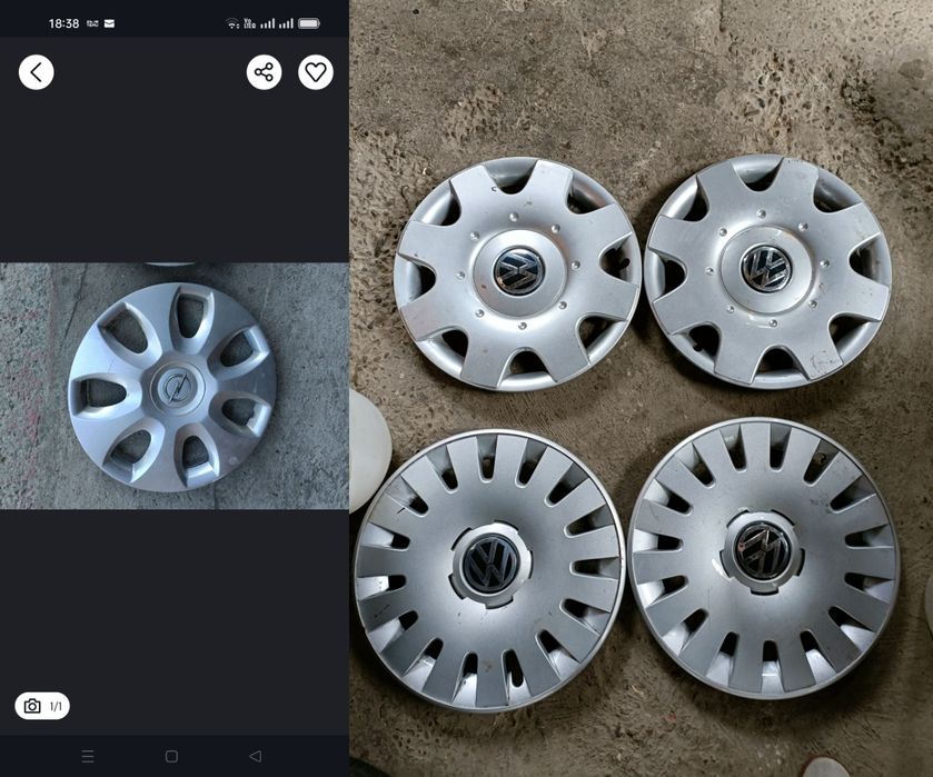 Capace jante 16 vw și 15 Opel