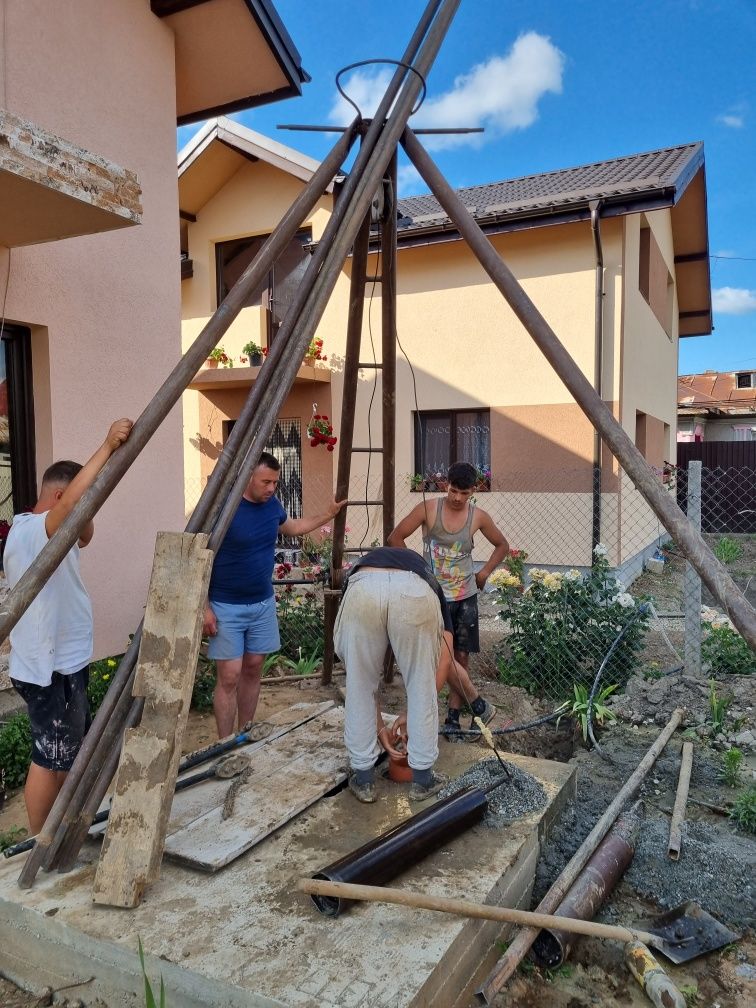 Foraje puturi prelungiri piloni denisipari