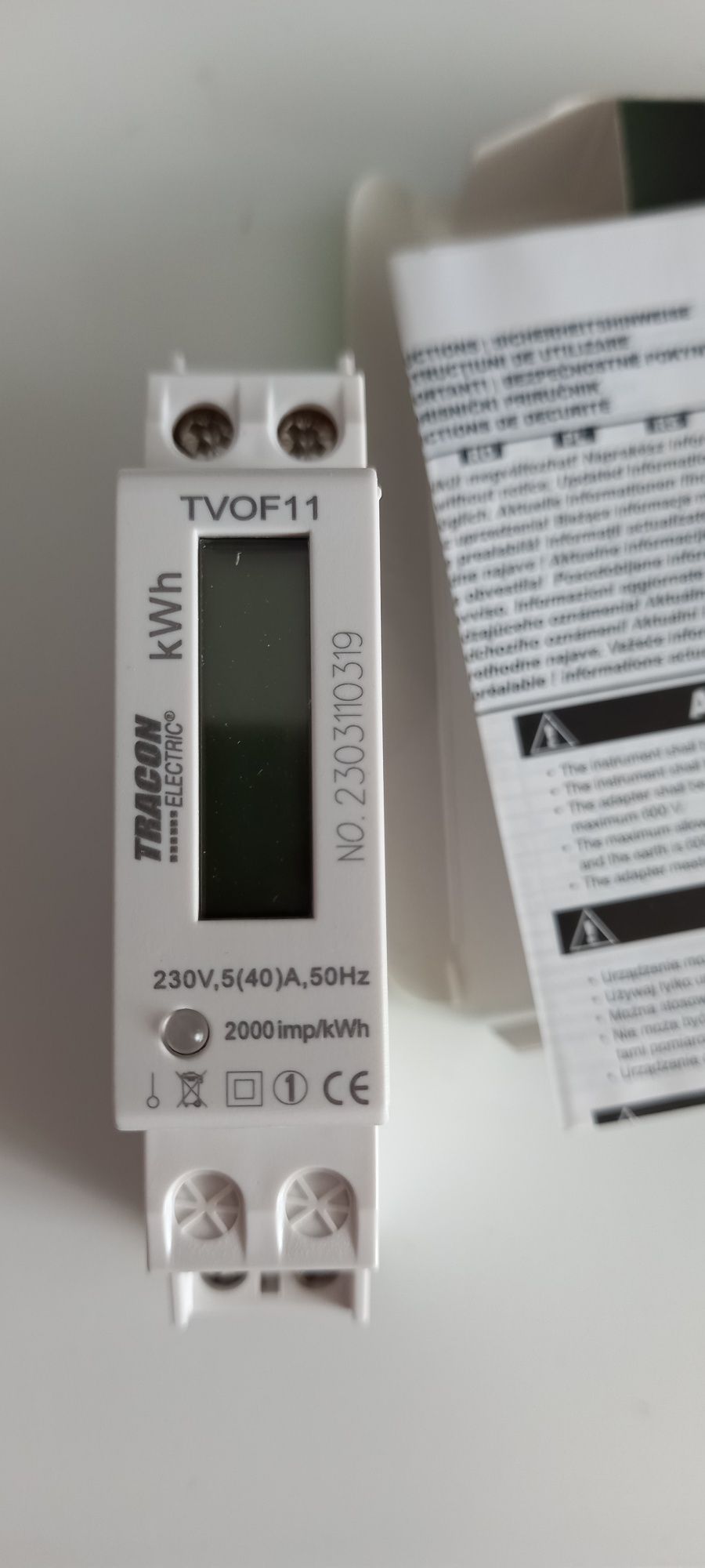 Vând contor electric monofazat Tracon TVOF11