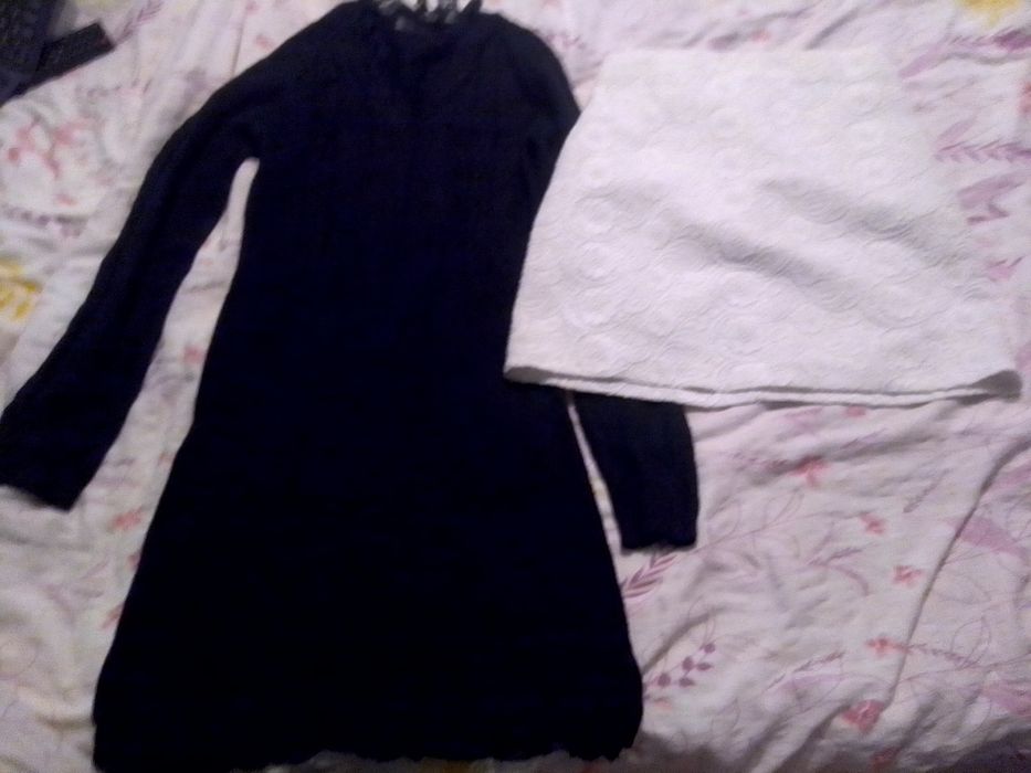 Rochie tricot si fusta marime XS