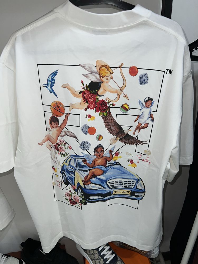 Tricou off white colectia noua bumbac 100%