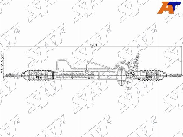 Рейка рулевая Mitsubishi Pajero