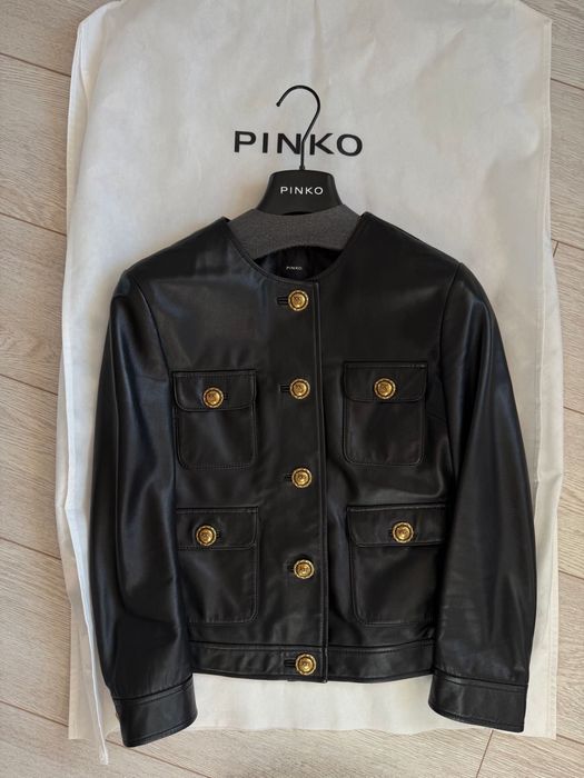 Дамско кожено яке Pinko
