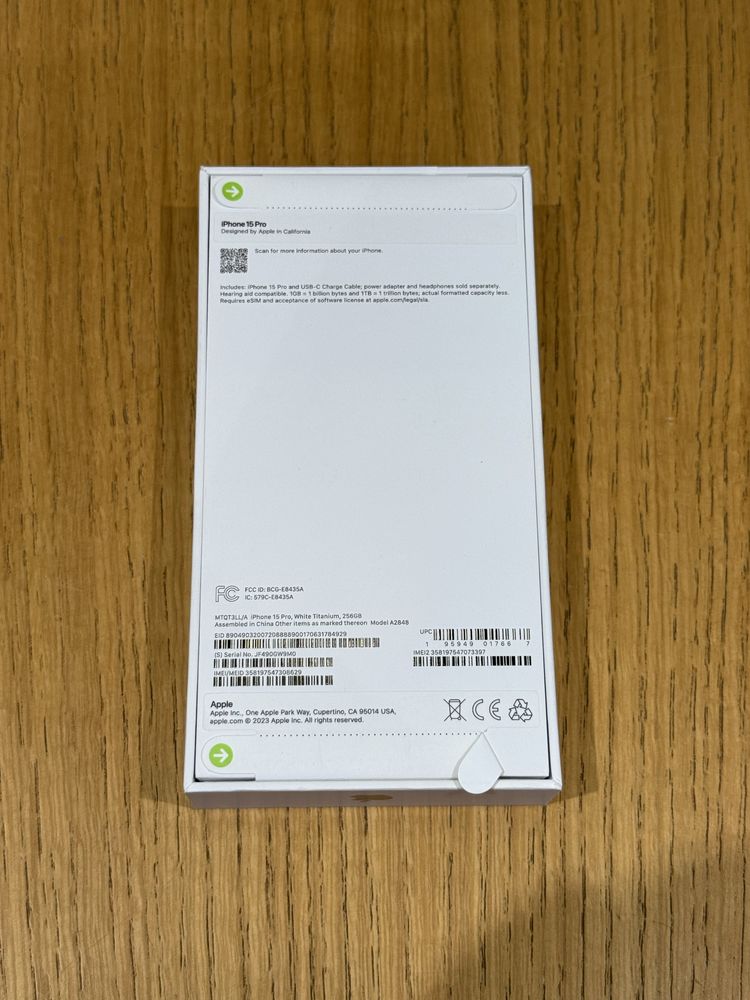 Нов iPhone 15 Pro 256GB Заключен към USA оператор
