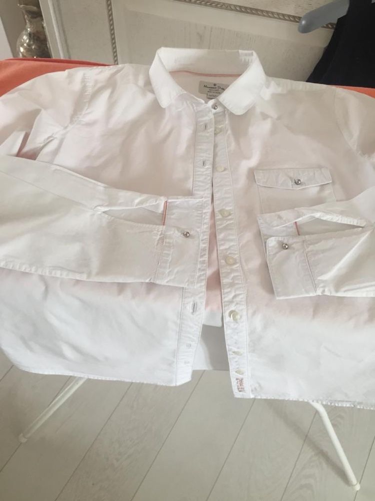 Продам белые рубашки испанского бренда Massimo dutti, для девочек