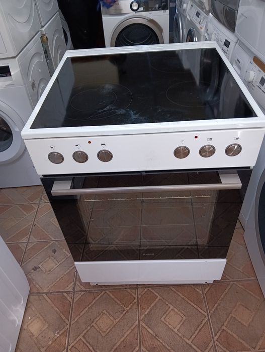 Свободно стояща печка с керамичен плот Asko 2 години Гаранция!