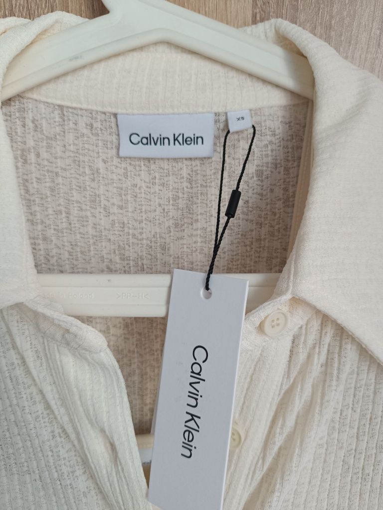 Calvin Klein бяла рокля