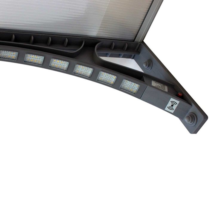 Copertine de ușă fereastră cu senzor de lumină și panou solar