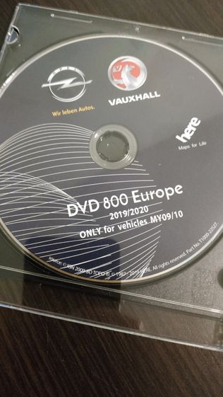 Opel Insignia MY2009/2010 Navigation DVD800 ъпдейт карти 2019/2020