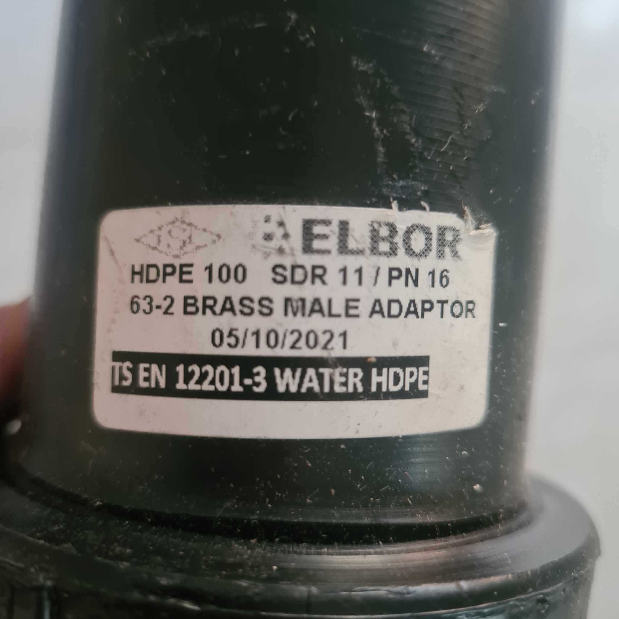 Adaptor  HDPE 100 SDR11 PN16 MALE 63-2 NOU APA