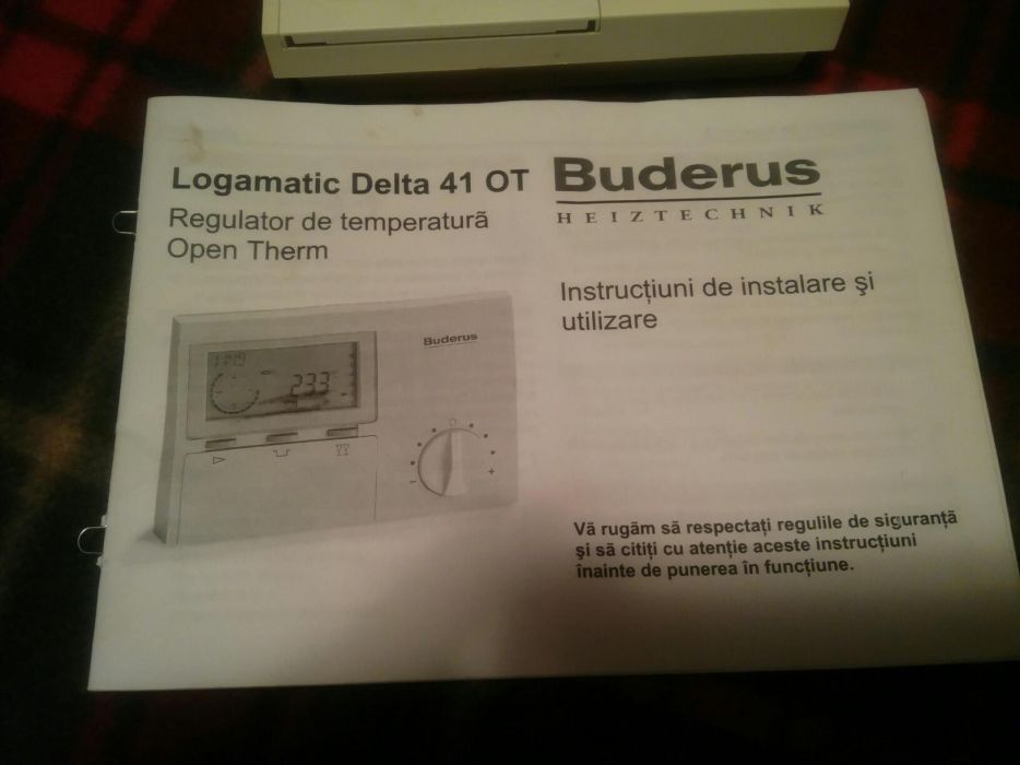 Vand termostat buderus programabil
