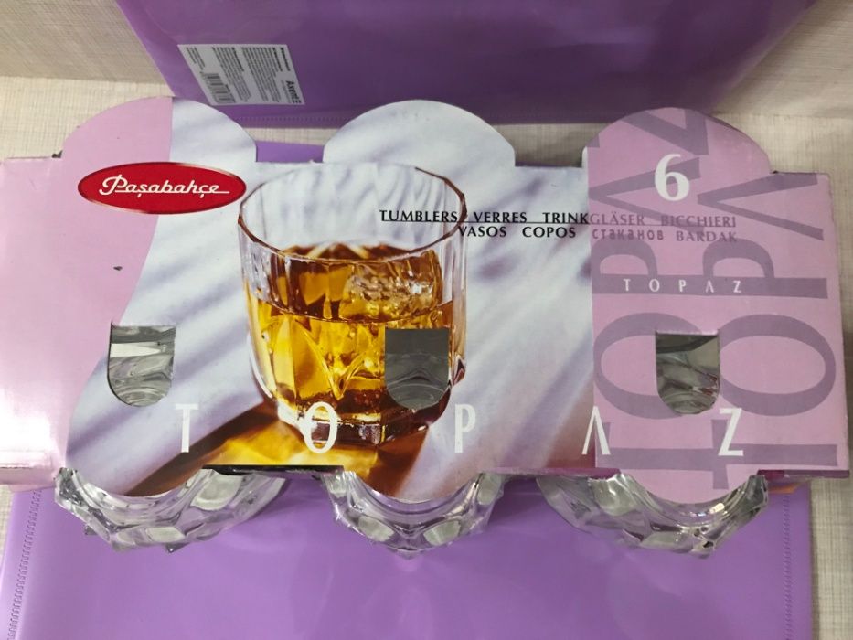 Чаши за уиски, водка и ракия. НОВИ.