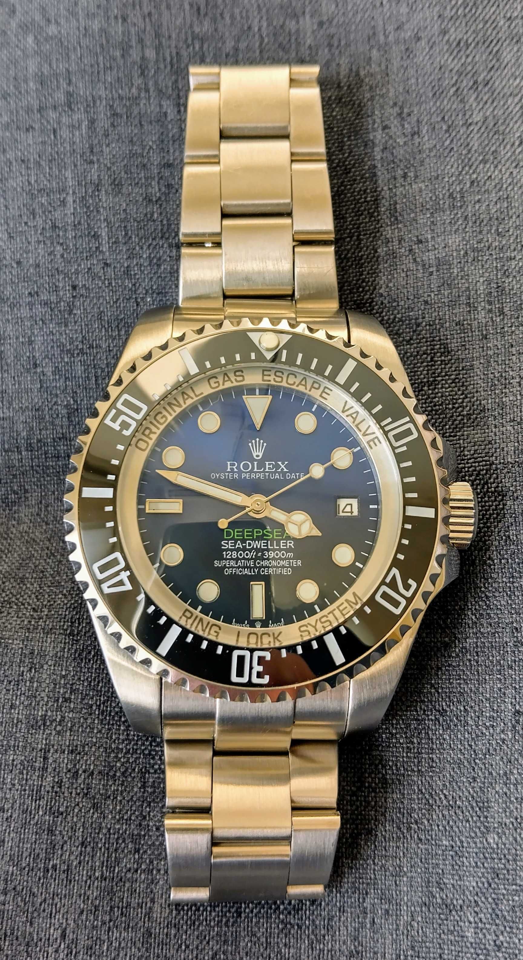 Мъжки часовник ROLEX Deepsea Sea-Dweller D-Blue 44мм, клас ААА