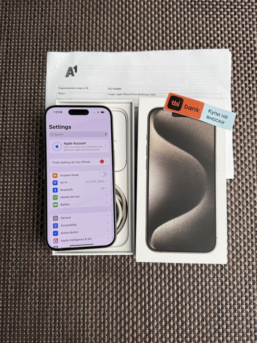128!ЛИЗИНГ*49лв/м iPhone 15 pro * Natural айфон 15 про