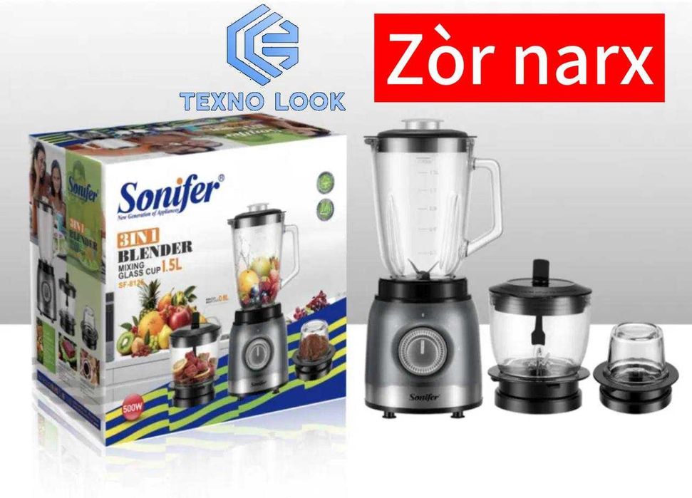 Sonifer blender, SF-8155 sifatli maxsulot 400 Vt. Dastavka bor!!!
