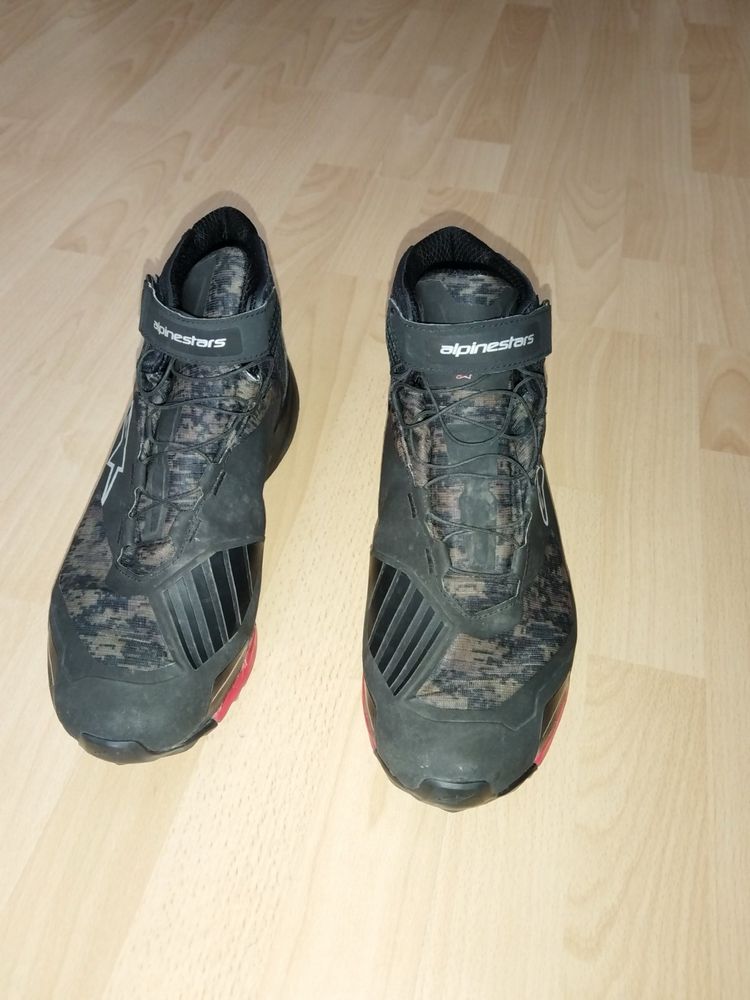 Alpinestars CR-X Drystar Riding Shoes Black/Camo/Red 45 Ботуши