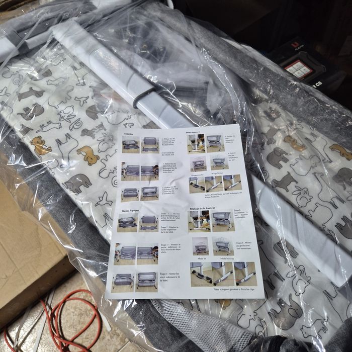 6-в-1 регулируемо бебешко креватче – люлка, креватче за пътуване, кош