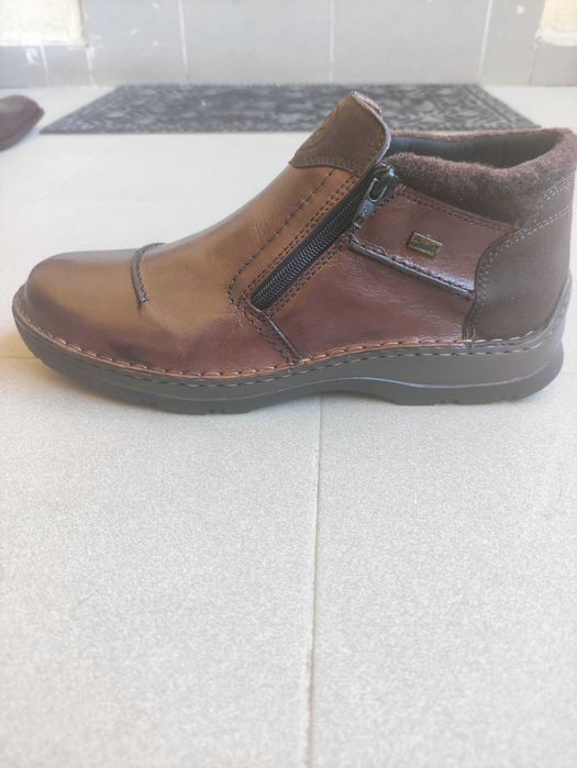 Ghete barbati Rieker piele naturala, impermeabil, imblanite, 44 NOI