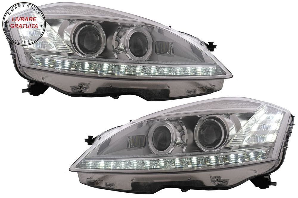 Faruri LED Mercedes W221 S-Class (2005-2009) Facelift Look LHD- livrare gratuita