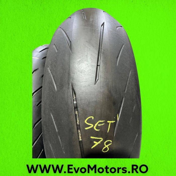 Set Anvelope Moto 120 70 17 si 190 55 17 Bridgestone S22 cauciuc set78
