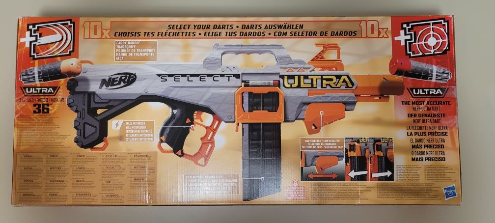 Nerf ultra select и цифрова мишена nerf elite