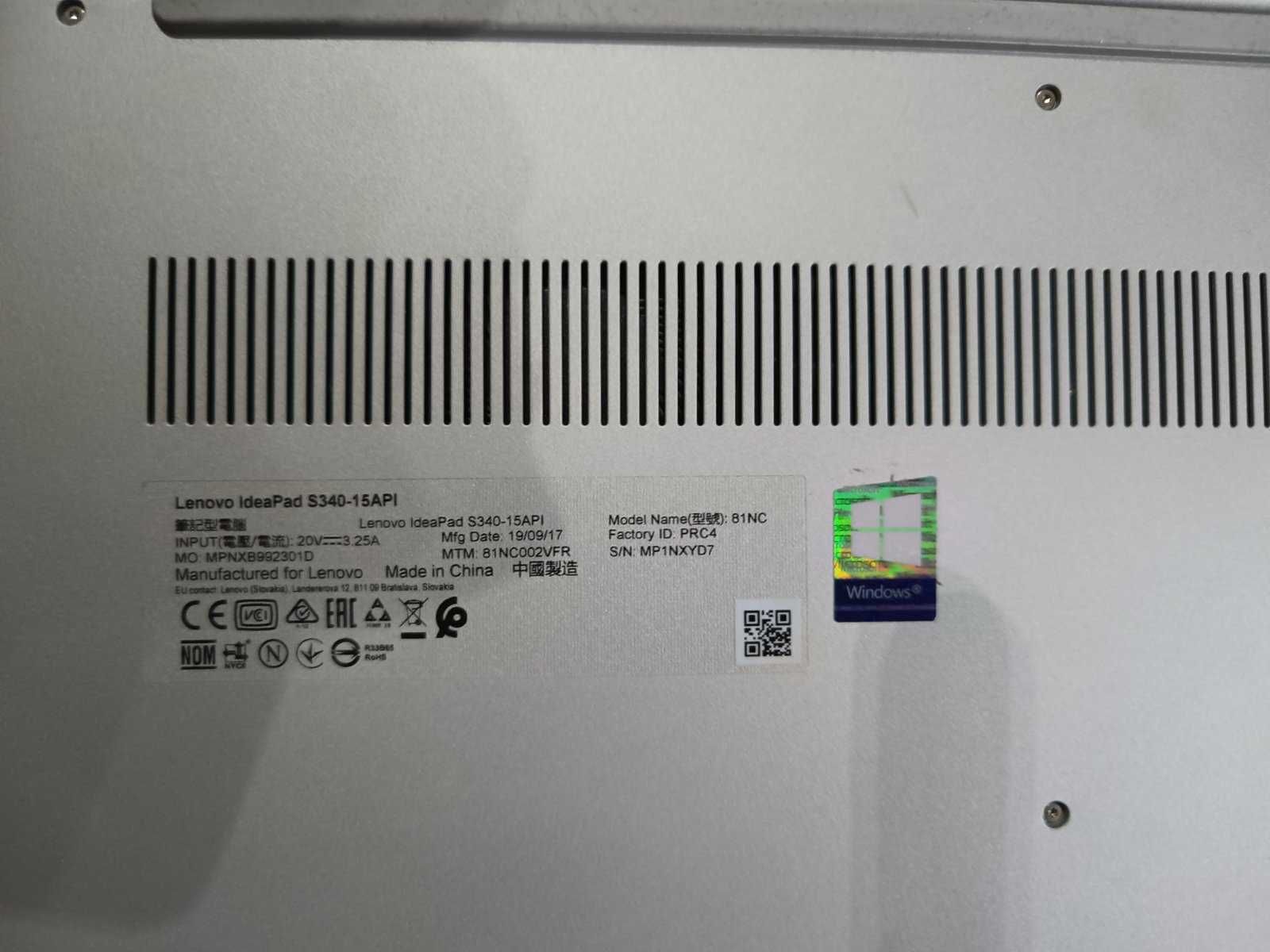 Laptop IdeaPad S340