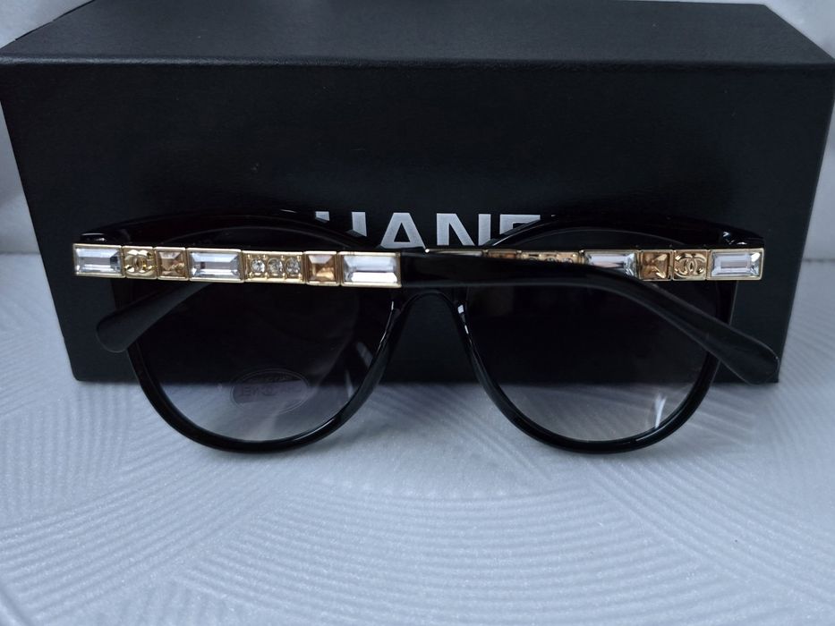 Дамски слънчеви очила котка с камъни