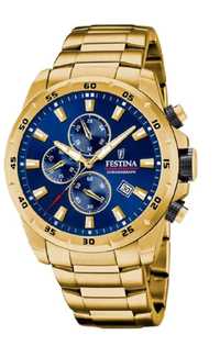 Нов!!! Мъжки часовник, Festina Gold, закупен от Швейцария