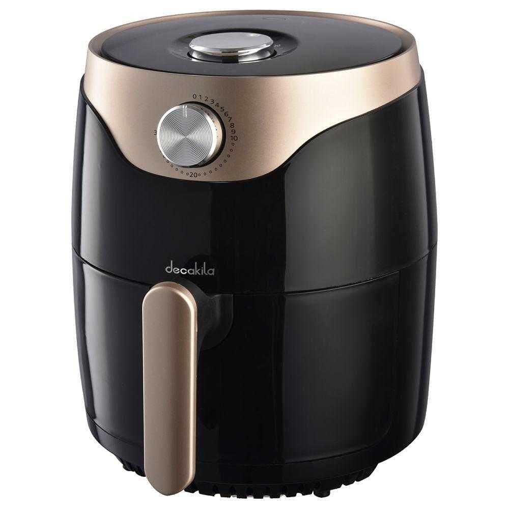 Фритюрник Decakila Air Fryer, 3.5 L, 1350 W, 7 програми, Таймер, Черен