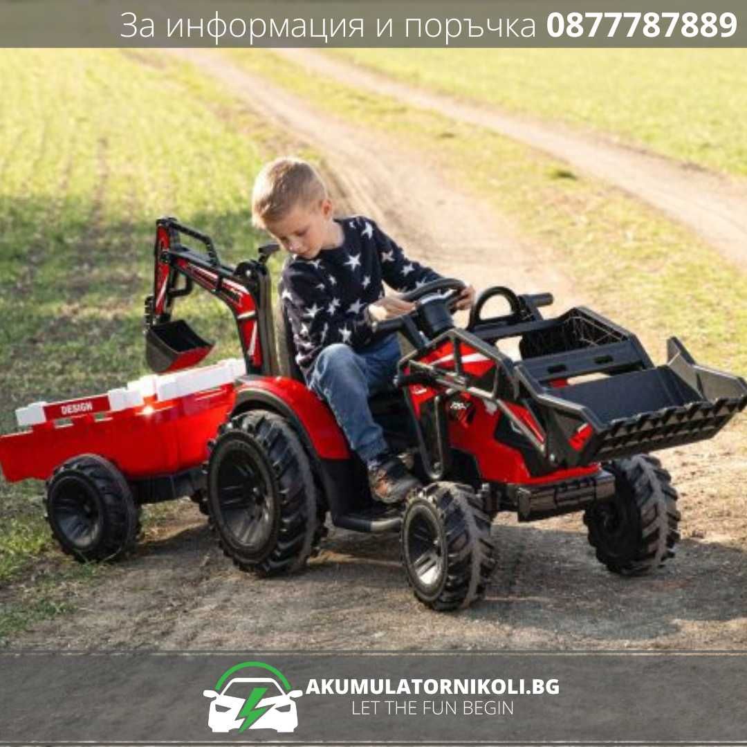 Детски Акумулаторен Трактор TOP-WORKER, 90W, 12V/10Ah, EVA гуми